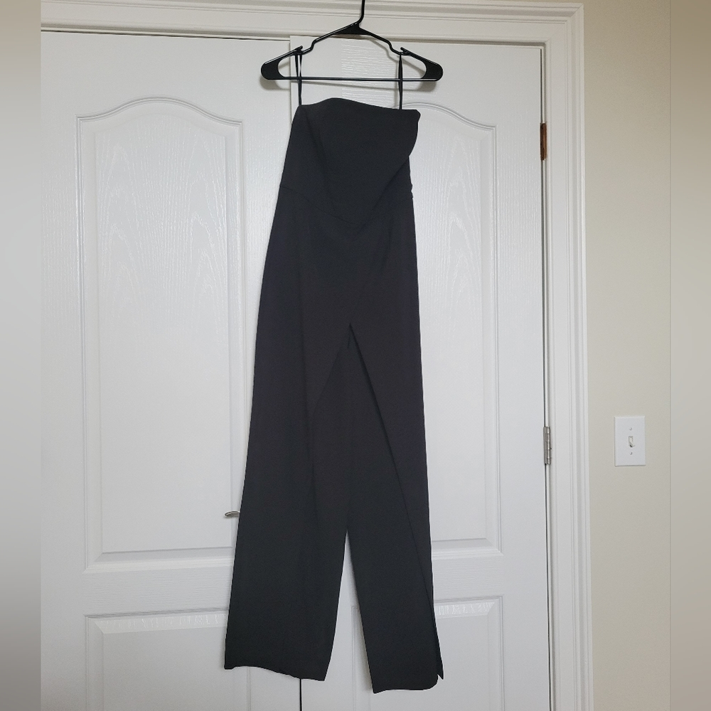 Whbm Black Strapless Jumpsuit - image 4